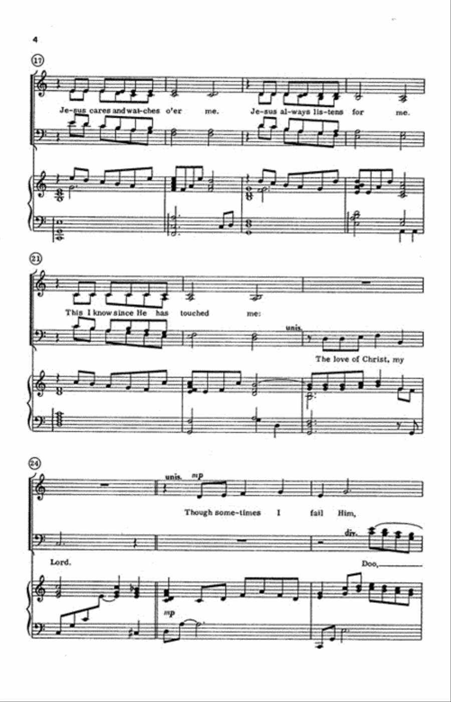 The Love of Christ, My Lord 4-Part scores gallery preview page 3