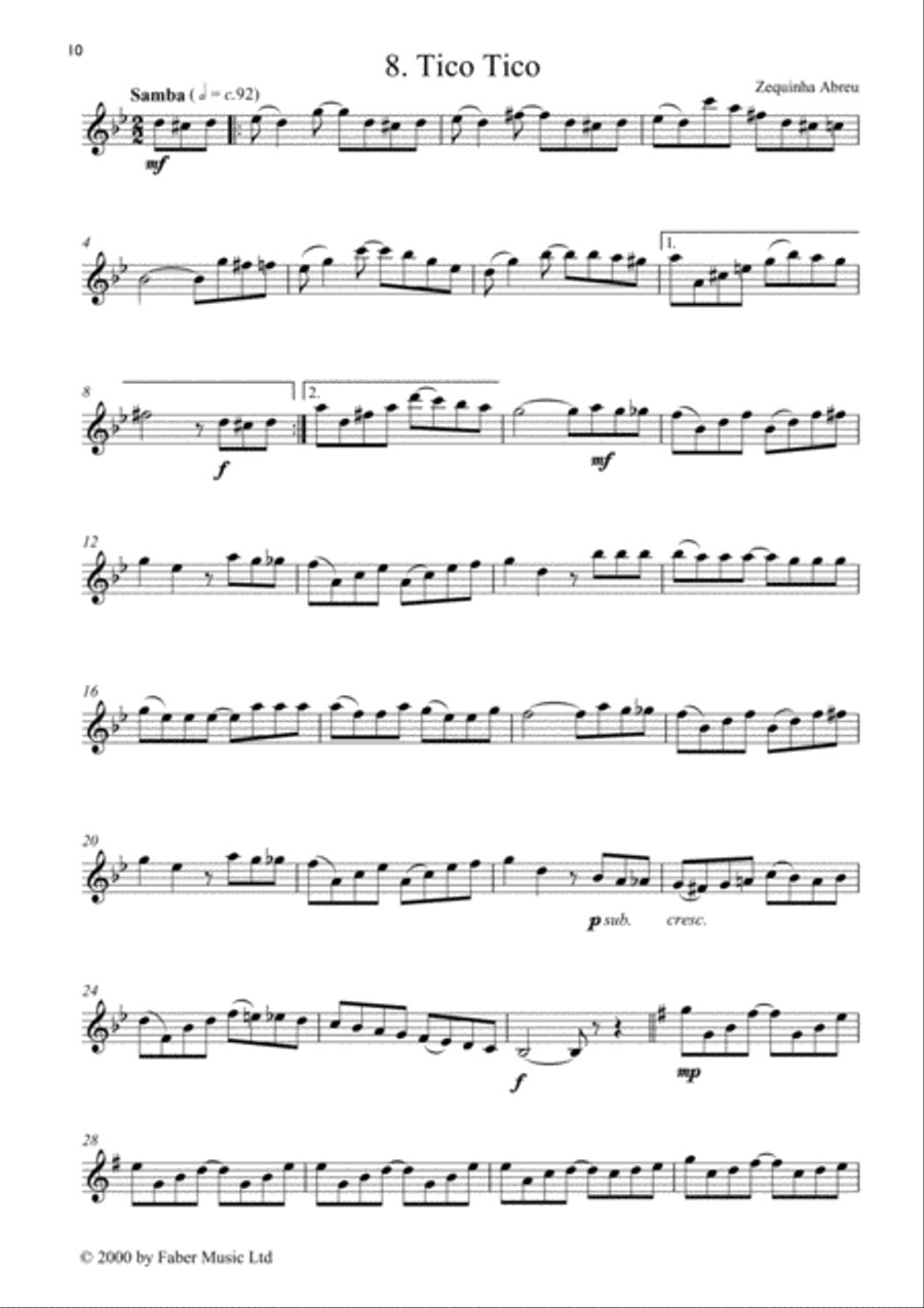 Play Latin Tenor Saxophone Tenor Saxophone scores gallery preview page 3