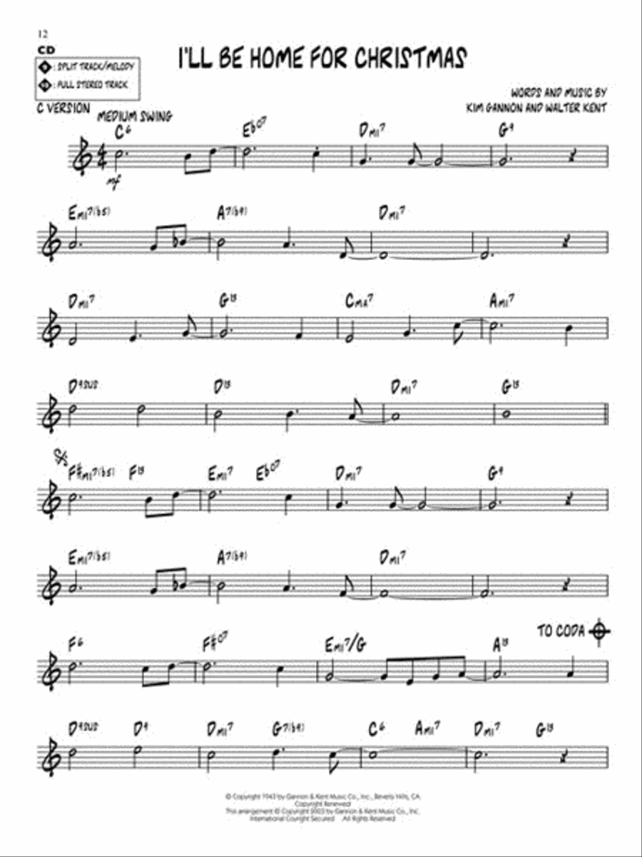 Volume 25 - Christmas Jazz C Instrument scores gallery preview page 5