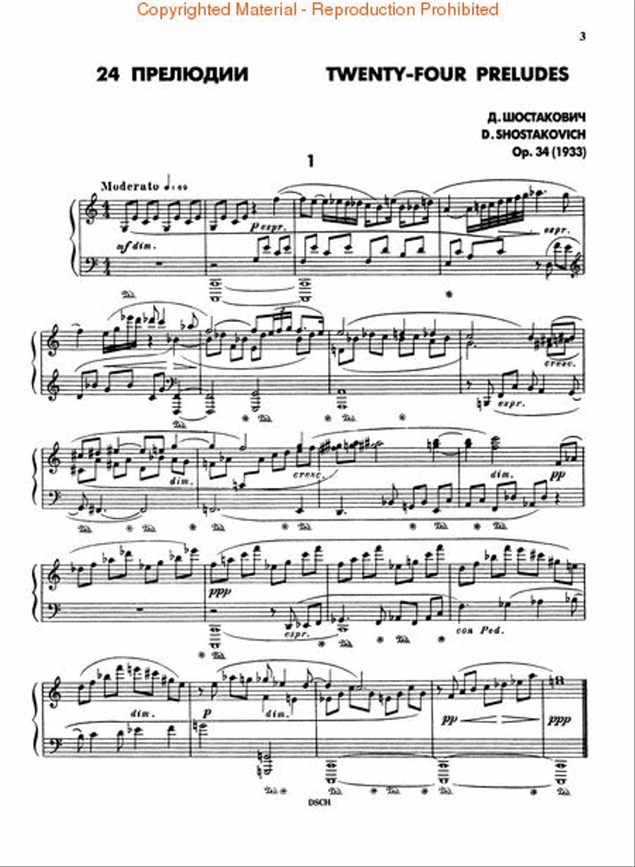 24 Preludes for Piano, Op. 34 Piano Solo scores gallery preview page 2
