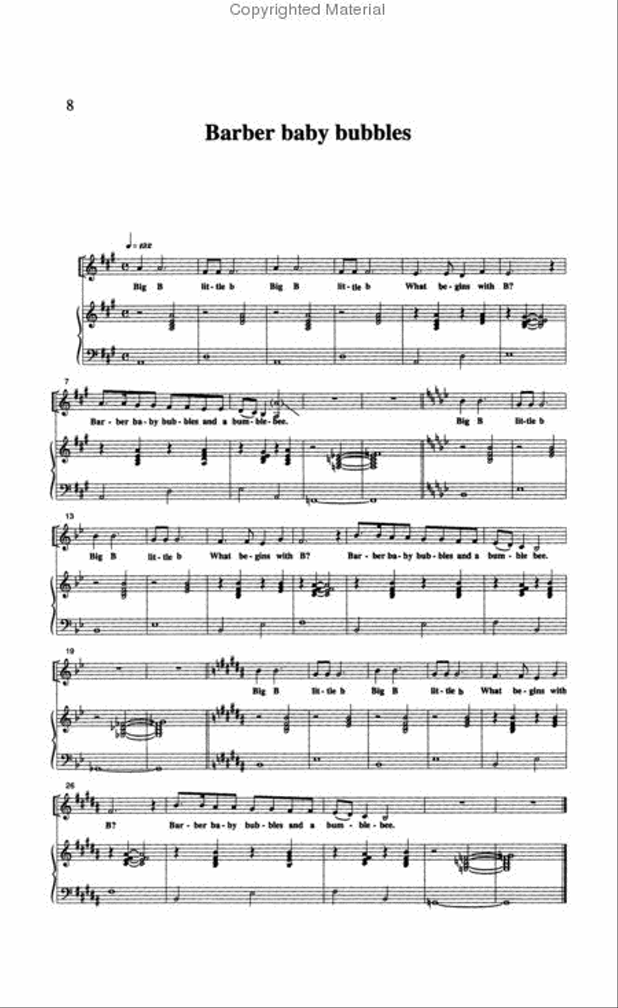 Choral Warmups from A to Z: Singing Dr. Seuss's ABC Choir scores gallery preview page 3