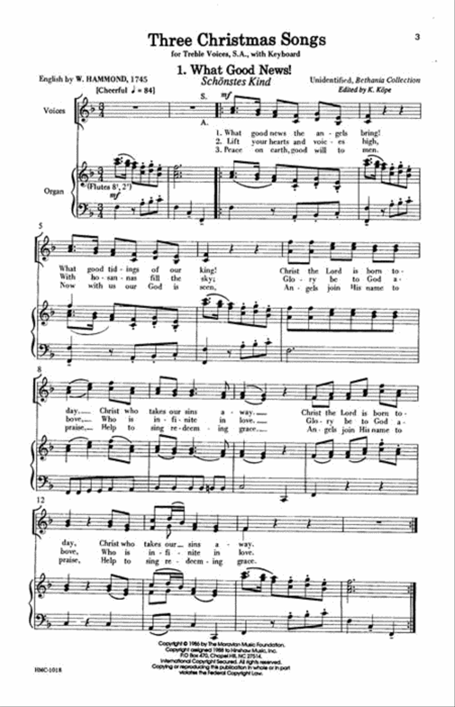 Three Christmas Songs Three Christmas Songs SA scores gallery preview page 3