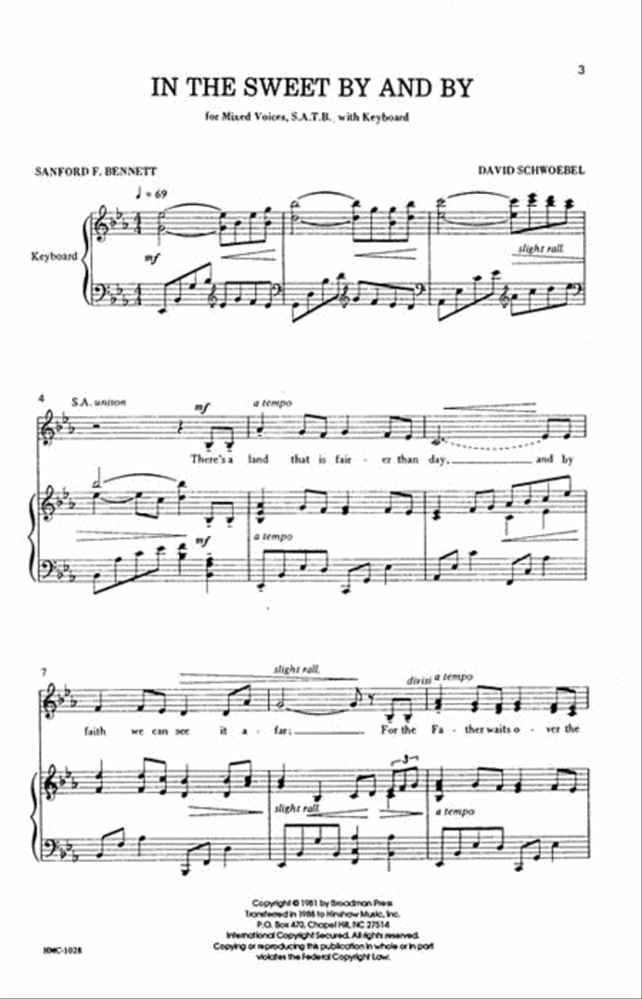 In the Sweet By and By In the Sweet By and By 4-Part scores gallery preview page 2