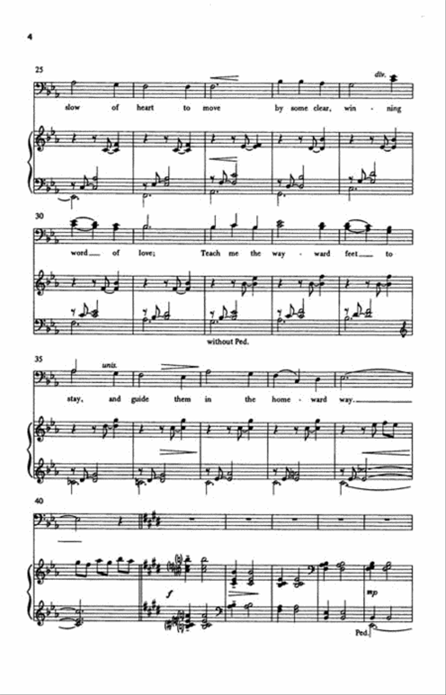 O Master, Let Me Walk with Thee 4-Part scores gallery preview page 3