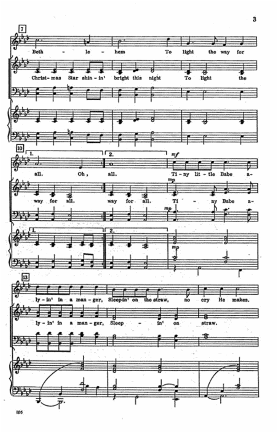 Oh, Christmas Star Oh, Christmas Star 4-Part scores gallery preview page 3