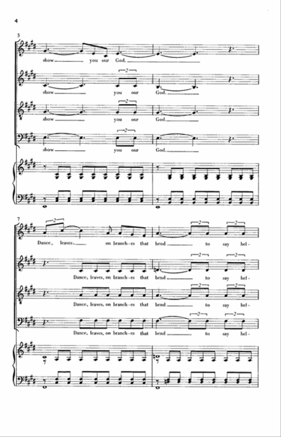 Willow, Show Me the Wind Willow, Show Me the Wind 4-Part scores gallery preview page 3