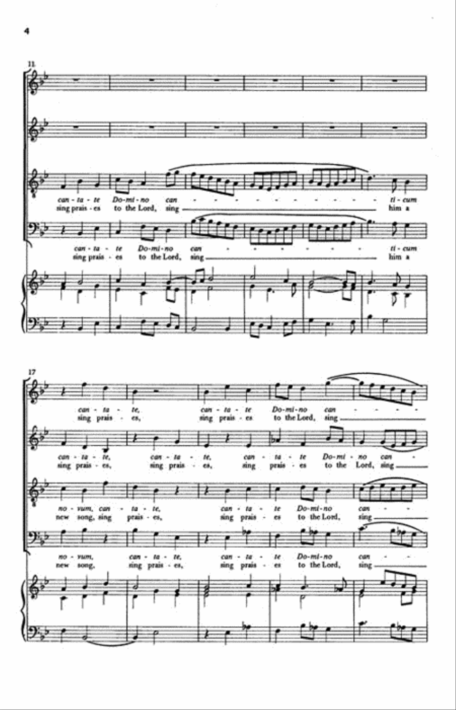 Cantate Domino Cantate Domino 4-Part scores gallery preview page 3