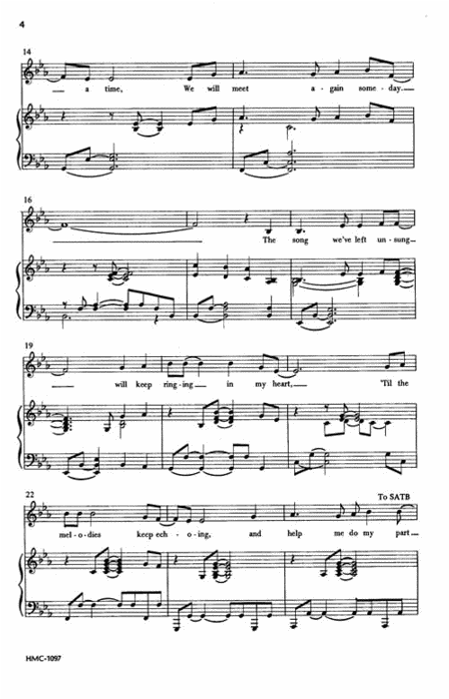 We Are One We Are One 4-Part scores gallery preview page 3