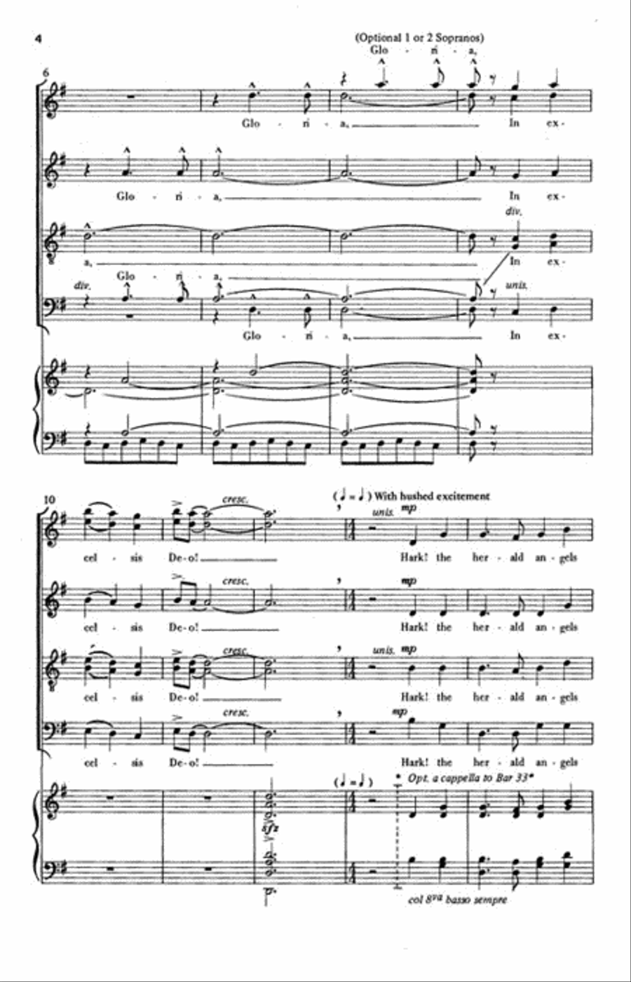 Hark, the Herald Angels Sing! Choir scores gallery preview page 3