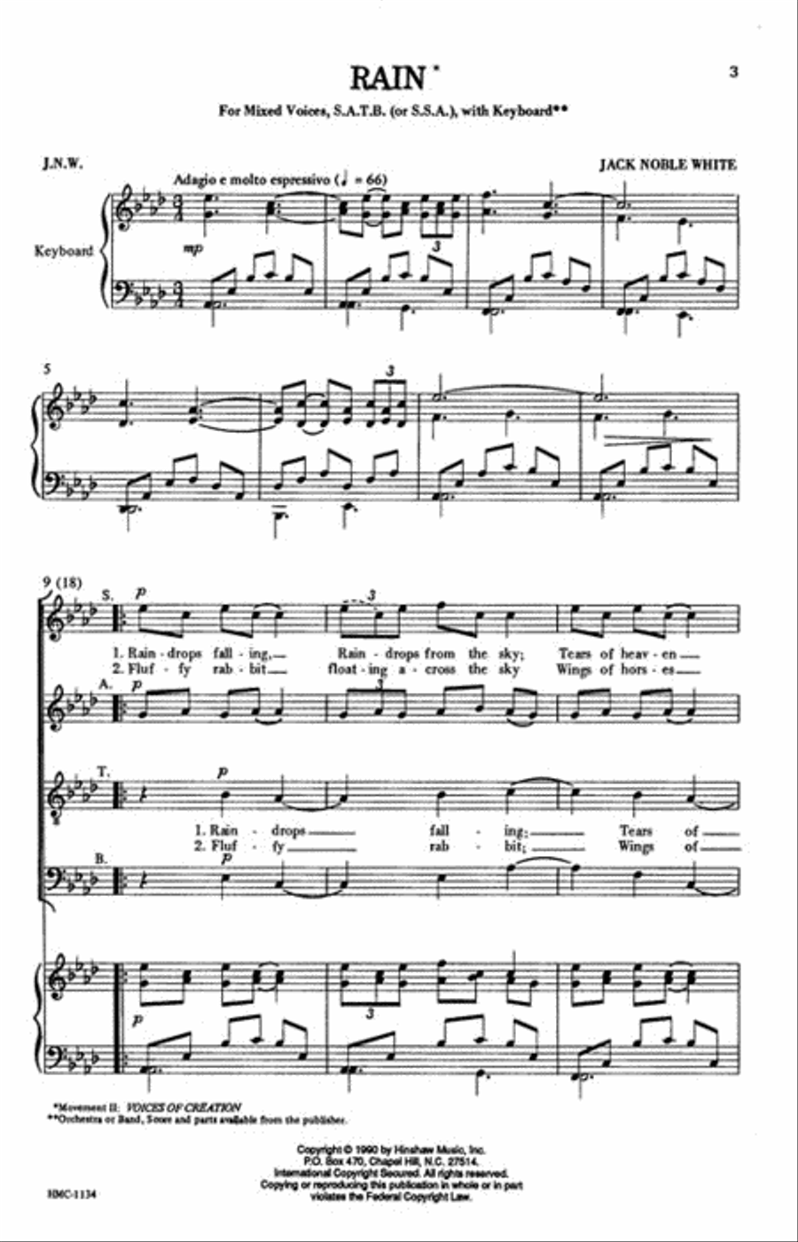 Rain Rain 4-Part scores gallery preview page 2