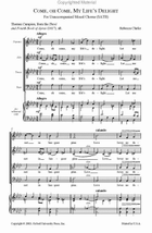 Come, oh come, my life's delight 4-Part scores gallery preview page 3