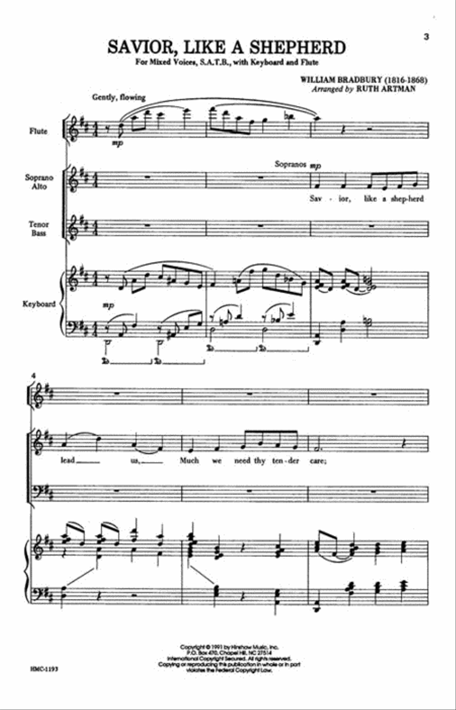 Savior, Like a Shepherd Savior, Like a Shepherd 4-Part scores gallery preview page 2