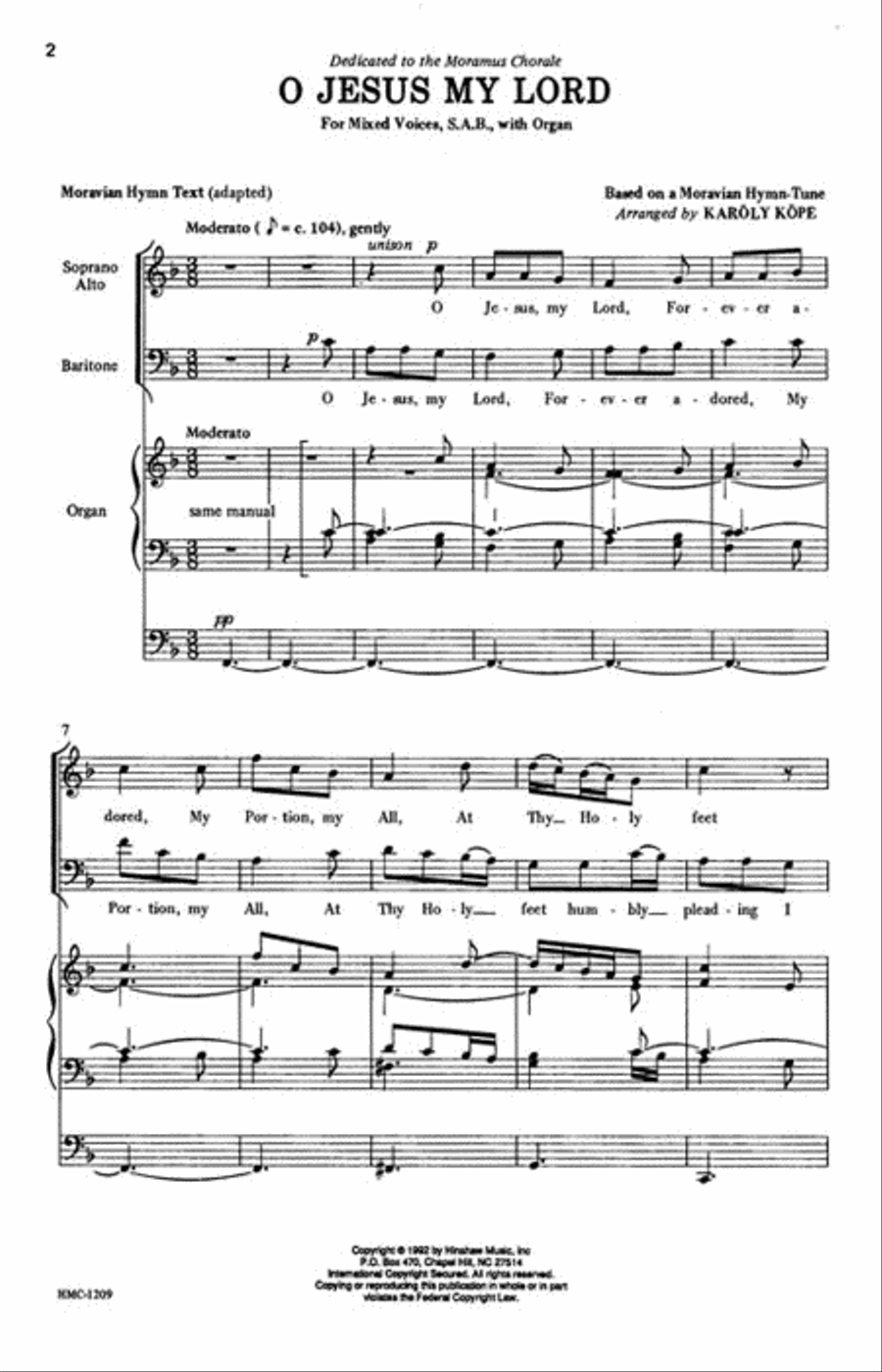 O Jesus My Lord O Jesus My Lord 3-Part scores gallery preview page 2