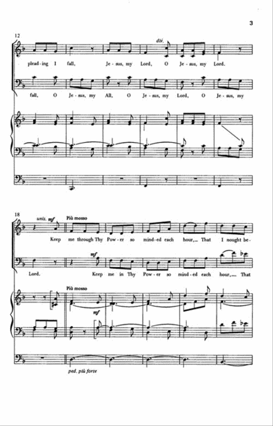 O Jesus My Lord O Jesus My Lord 3-Part scores gallery preview page 3