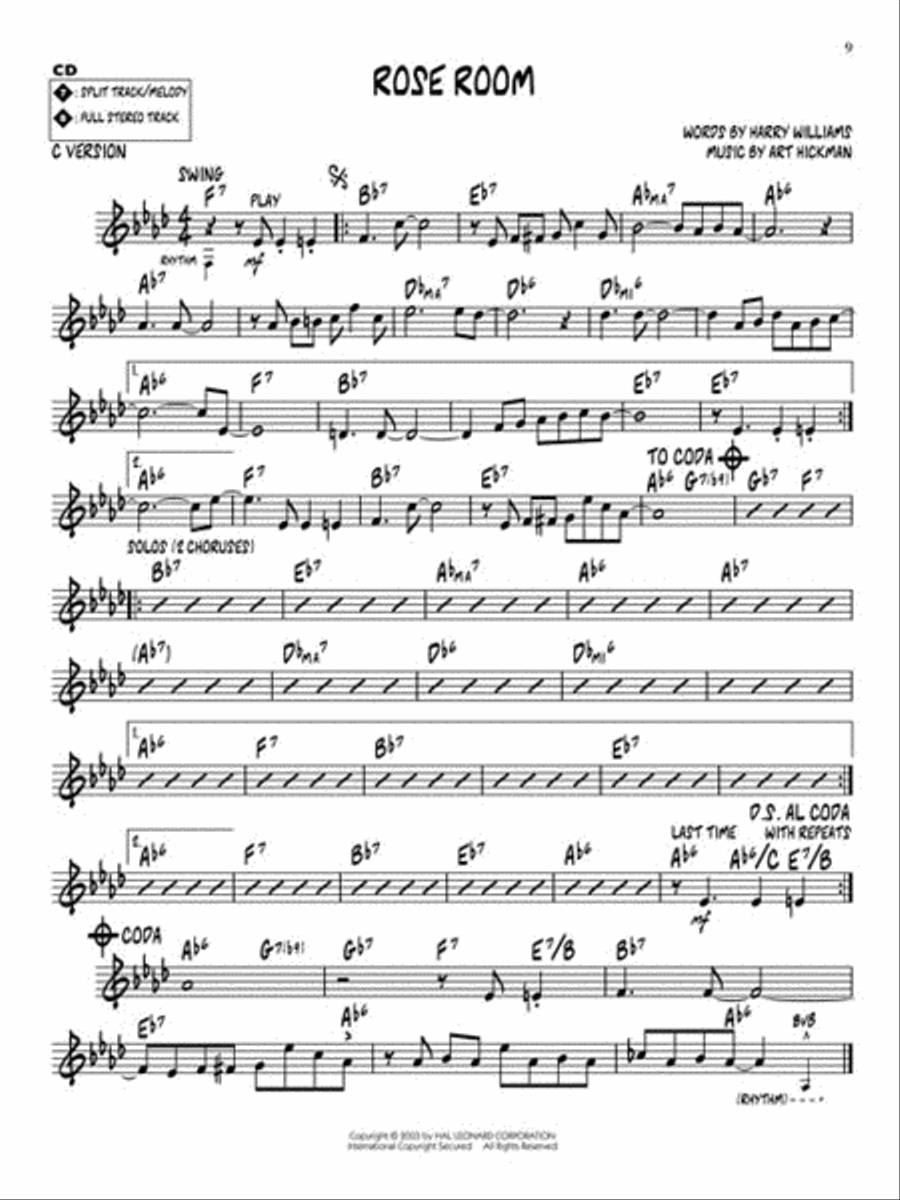 Early Jazz Standards C Instrument scores gallery preview page 5