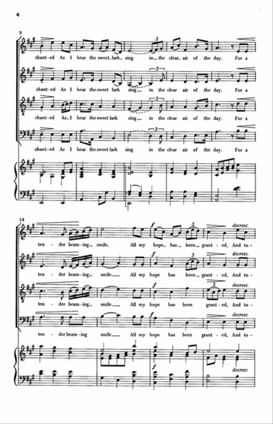 The Lark in the Clear Air 4-Part scores gallery preview page 3