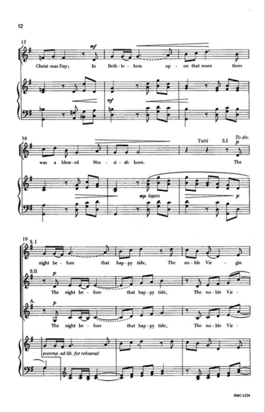 Christmas Tryptich Christmas Tryptich SSA scores gallery preview page 5