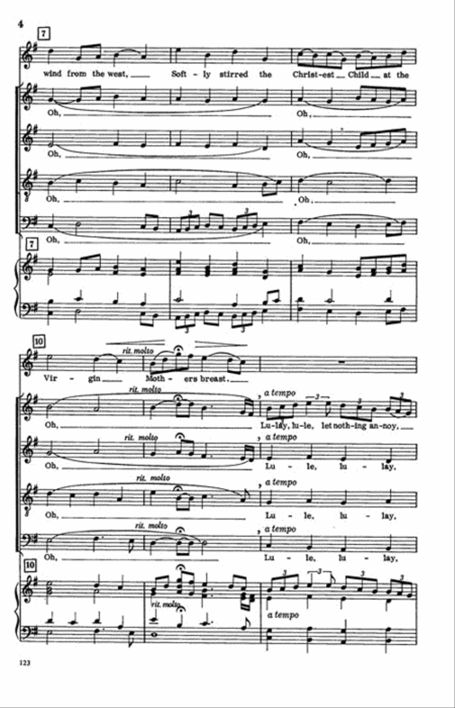Softly Blew the East Wind 4-Part scores gallery preview page 3