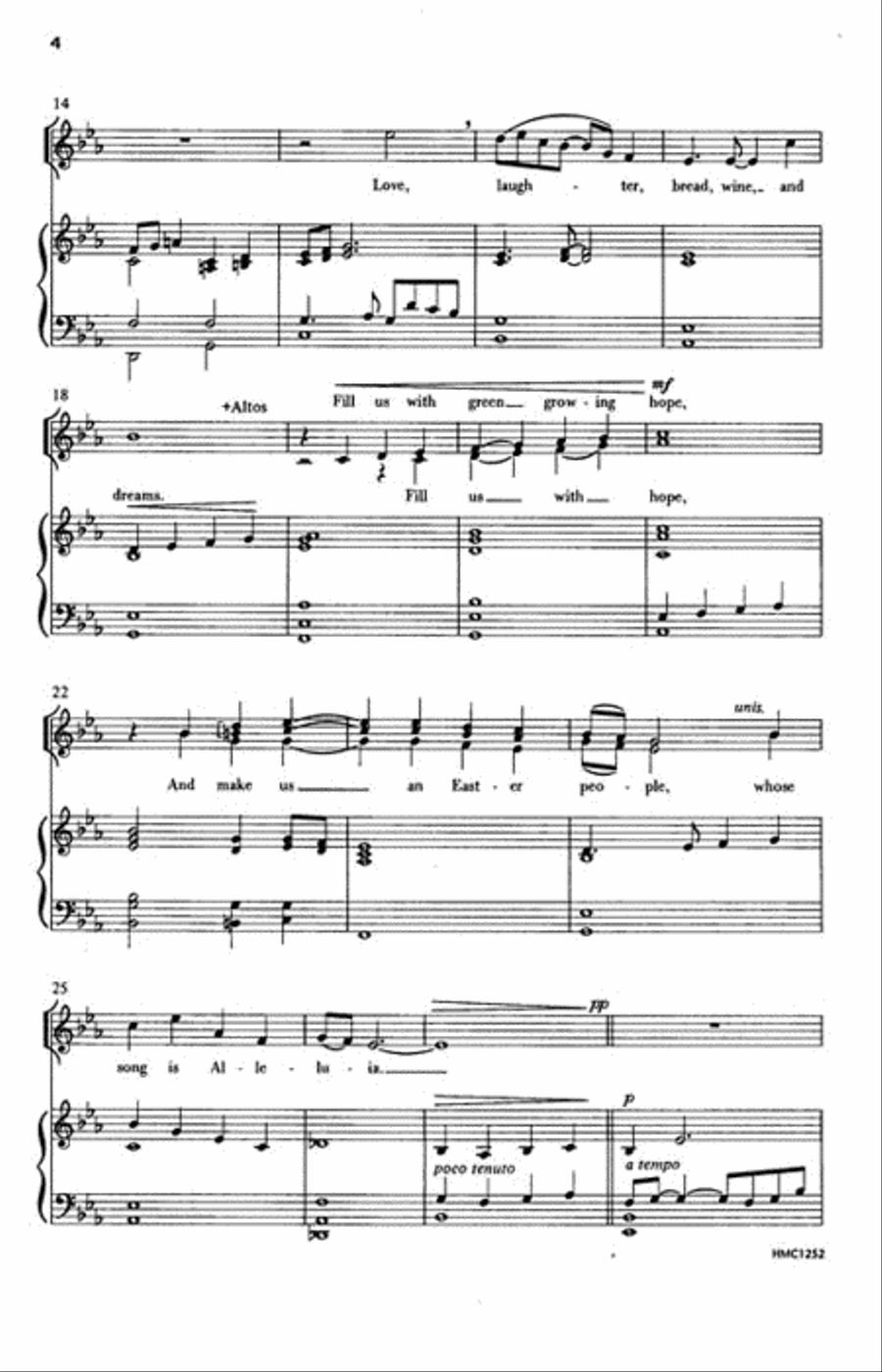 An Easter Benediction An Easter Benediction 4-Part scores gallery preview page 3
