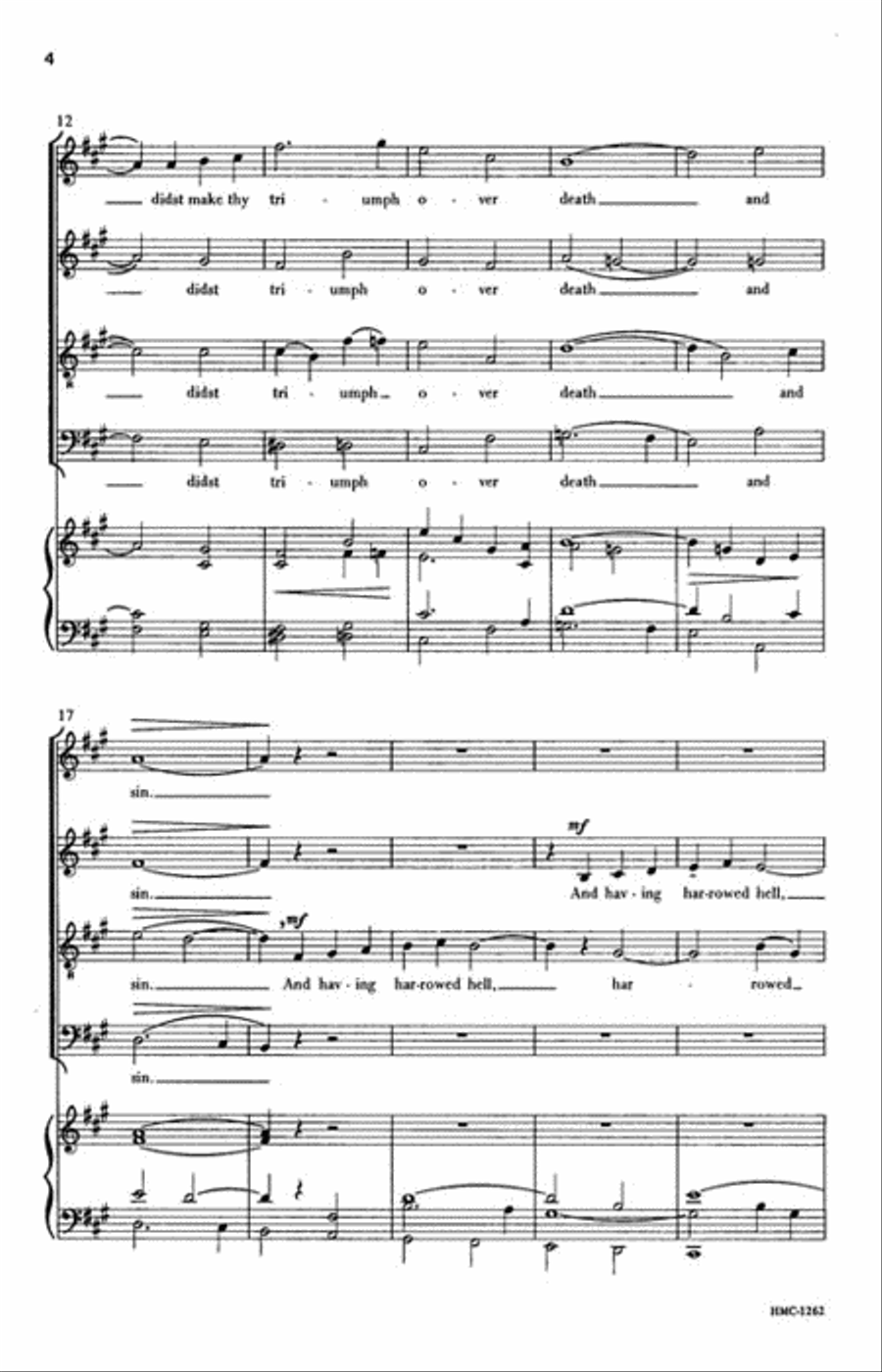 Most Glorious Lord of Life 4-Part scores gallery preview page 3