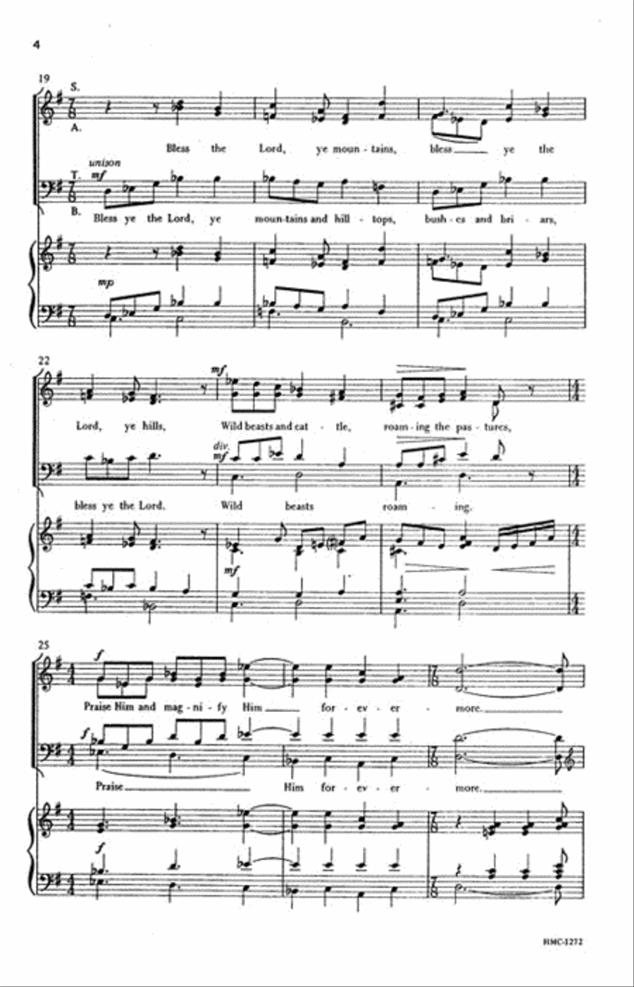 A Song of Creation A Song of Creation 4-Part scores gallery preview page 3