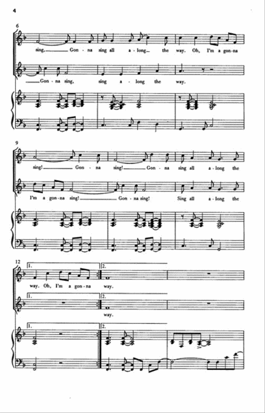 I'm a Gonna Sing! I'm a Gonna Sing! 2-Part scores gallery preview page 3