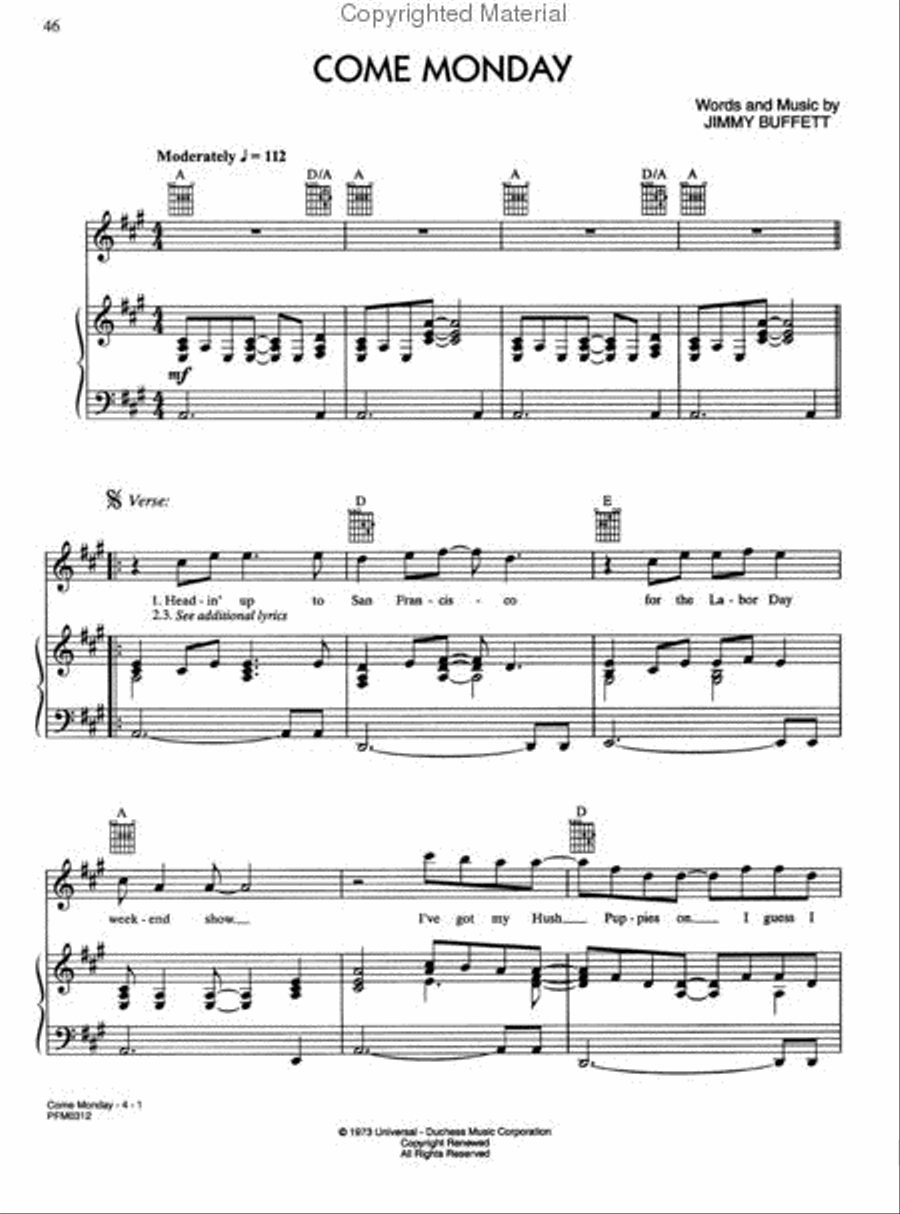 Meet Me in Margaritaville - The Ultimate Collection Piano, Vocal, Guitar scores gallery preview page 3