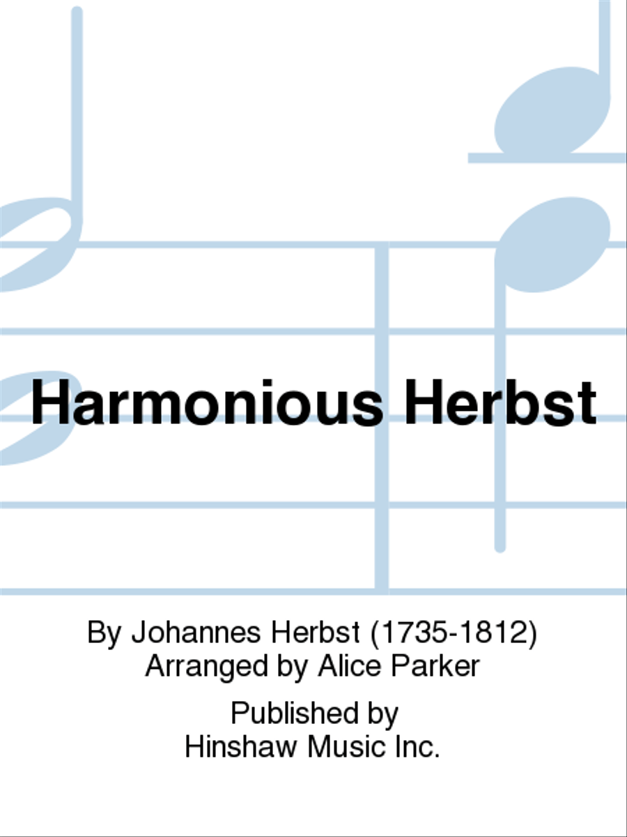 Harmonious Herbst Harmonious Herbst 4-Part scores gallery preview page 1