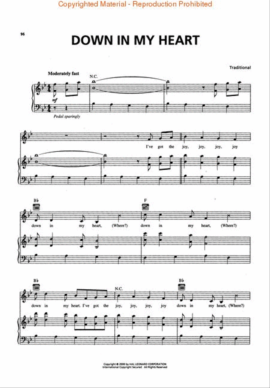 Children's Songs Piano, Vocal, Guitar scores gallery preview page 4