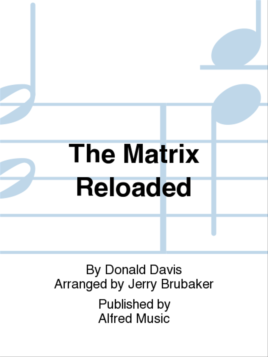 The Matrix Reloaded Concert Band scores gallery preview page 1