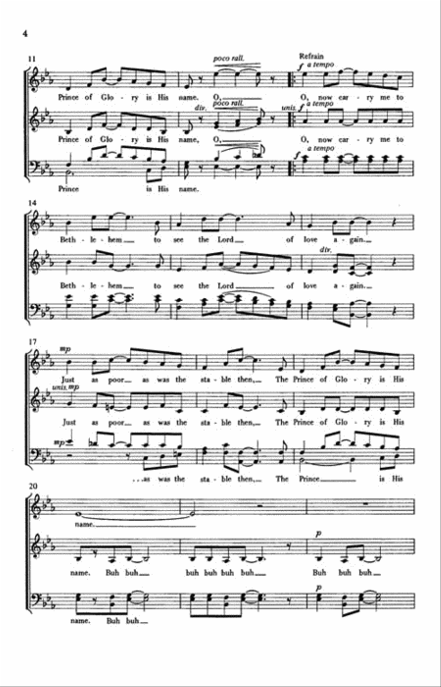Calypso Carol Calypso Carol 4-Part scores gallery preview page 3