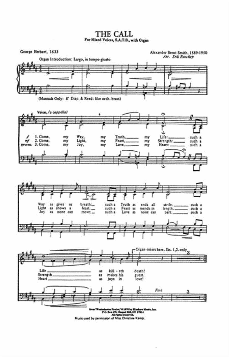 The Call The Call 4-Part scores gallery preview page 2