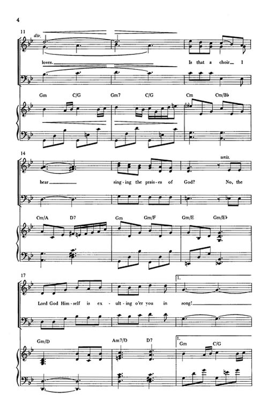 And the Father Will Dance by Mark Hayes 3-Part - Sheet Music page 3