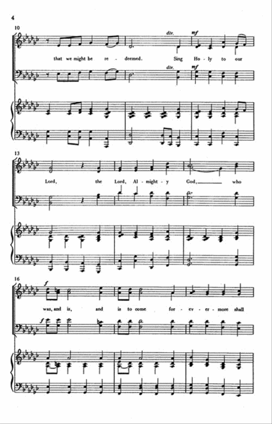 Holy Lord 4-Part scores gallery preview page 3