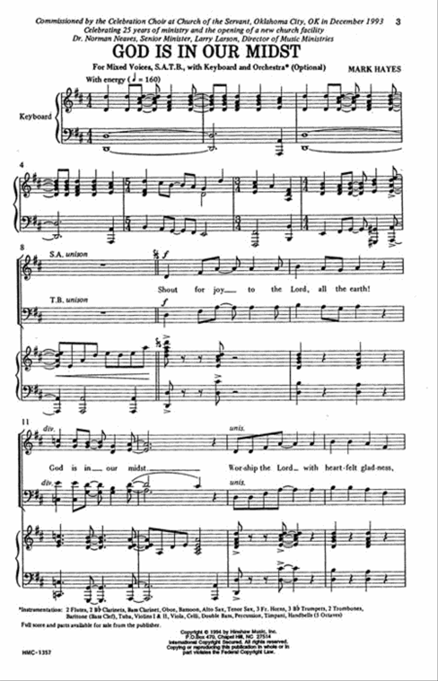 God Is in Our Midst God Is in Our Midst 4-Part scores gallery preview page 2