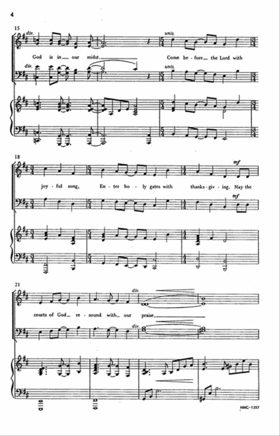 God Is in Our Midst God Is in Our Midst 4-Part scores gallery preview page 3