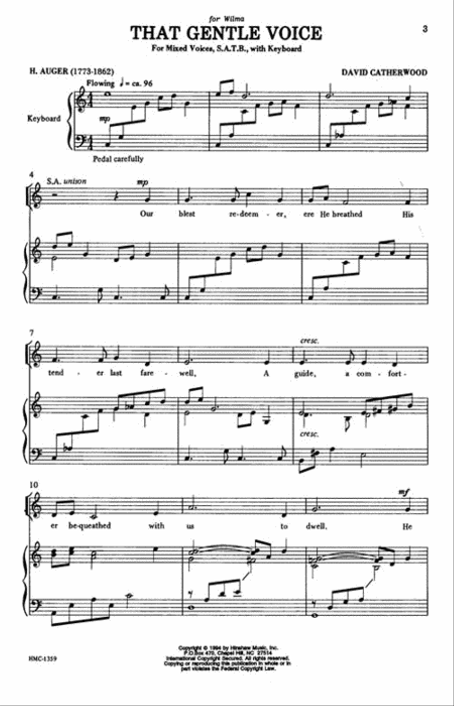 That Gentle Voice That Gentle Voice 4-Part scores gallery preview page 2