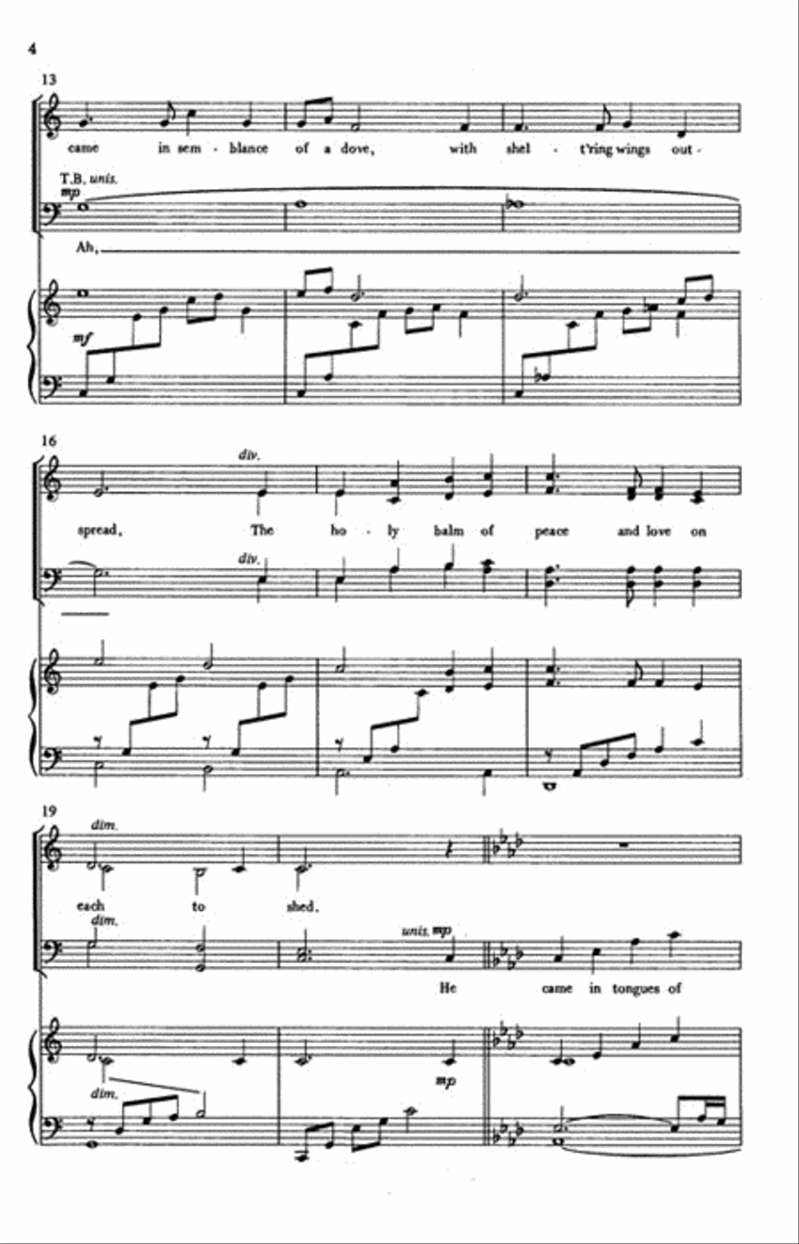 That Gentle Voice That Gentle Voice 4-Part scores gallery preview page 3