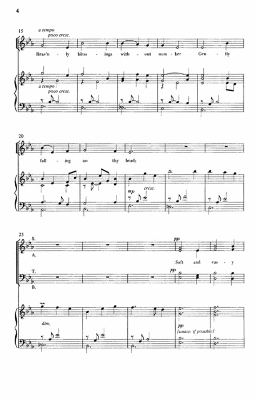 A Cradle Song for Christmas 4-Part scores gallery preview page 3