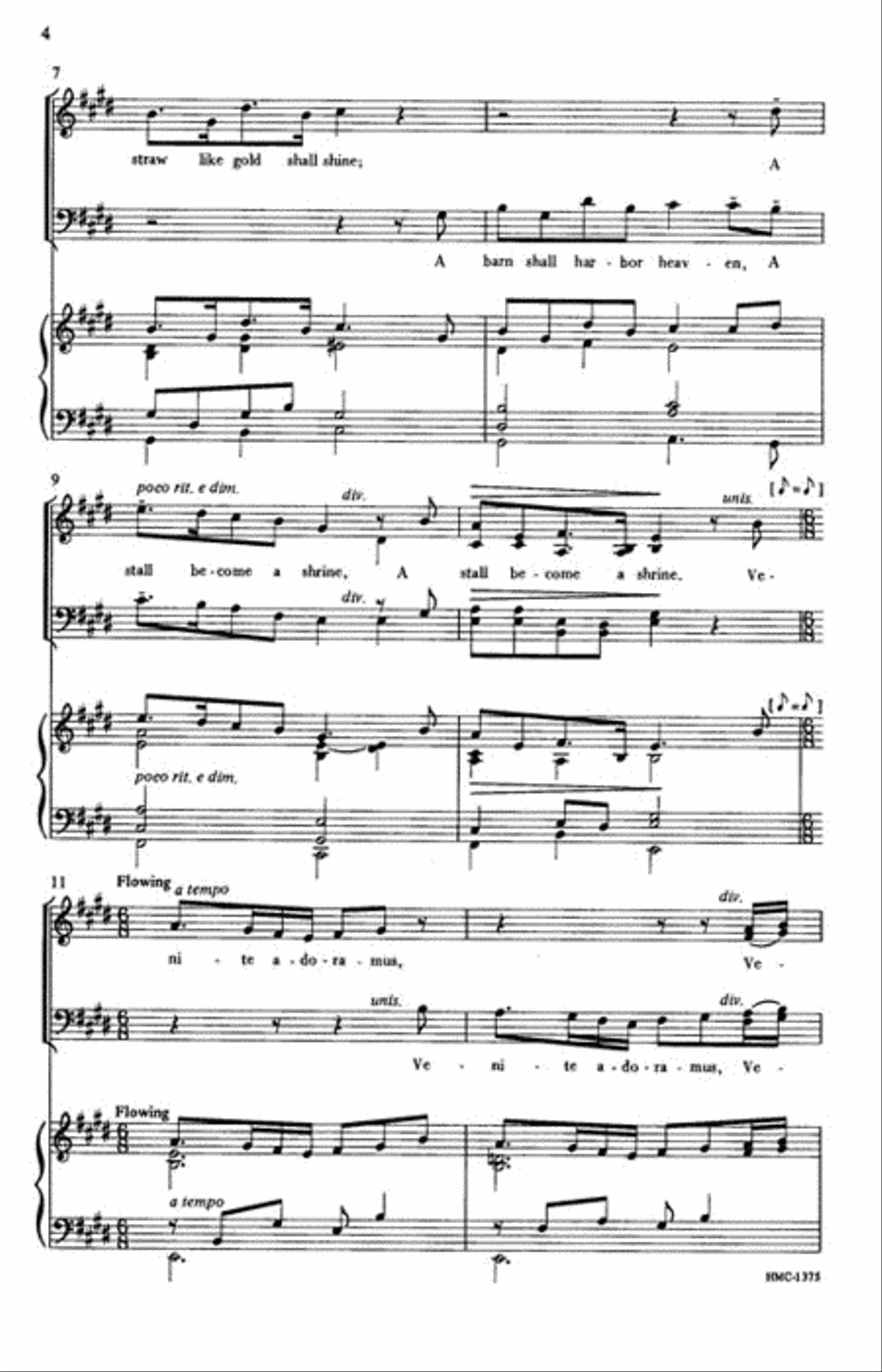 A Christmas Hymn A Christmas Hymn 4-Part scores gallery preview page 3