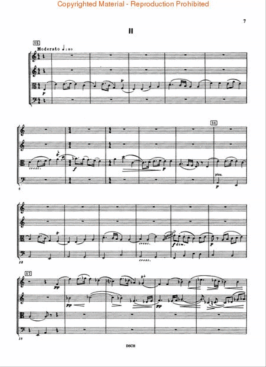 String Quartet No. 1, Op. 49 String Quartet scores gallery preview page 3