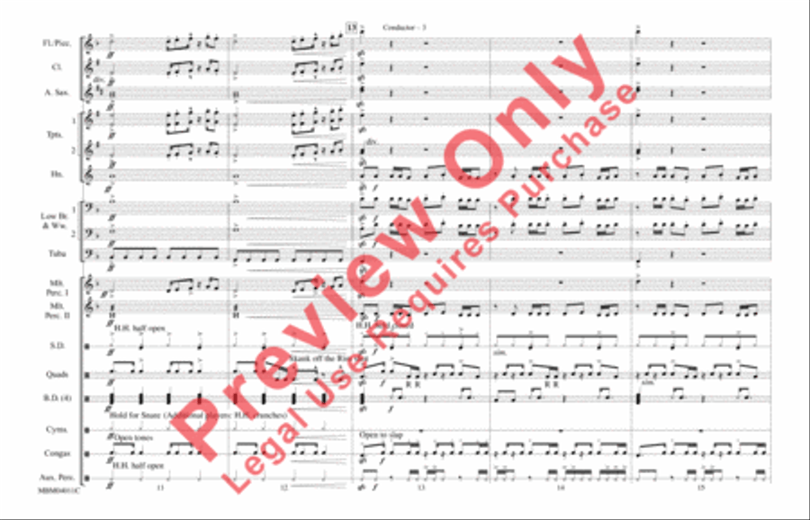 Crazy in Love Crazy in Love Marching Band scores gallery preview page 4