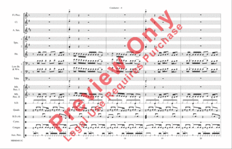Crazy in Love Crazy in Love Marching Band scores gallery preview page 5