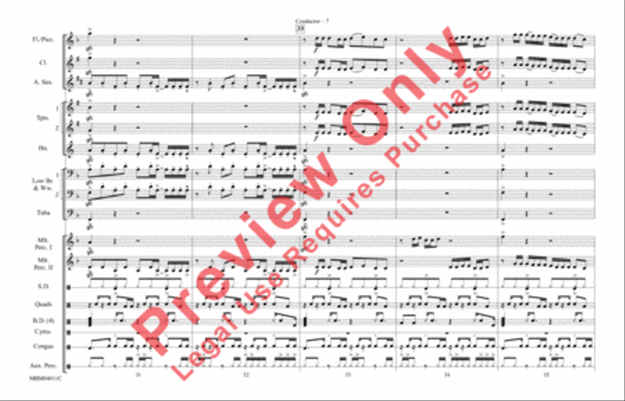 Crazy in Love Crazy in Love Marching Band scores gallery preview page 8