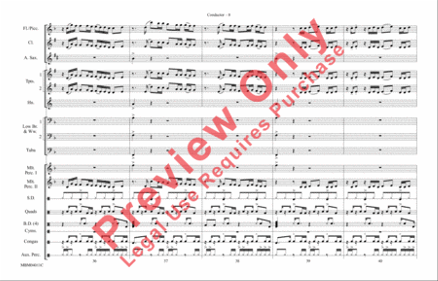 Crazy in Love Crazy in Love Marching Band scores gallery preview page 9