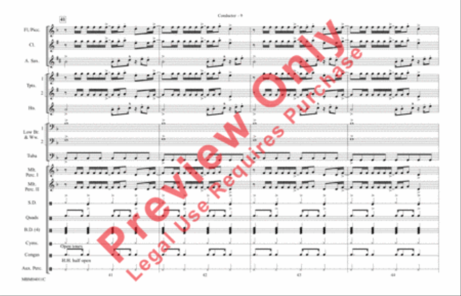 Crazy in Love Crazy in Love Marching Band scores gallery preview page 10