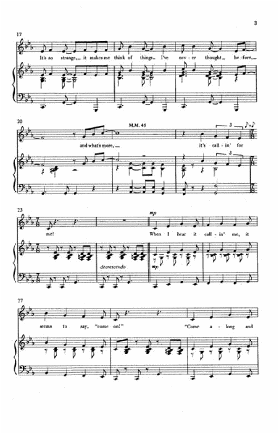 I Hear a Voice Callin' for Me 2-Part scores gallery preview page 3