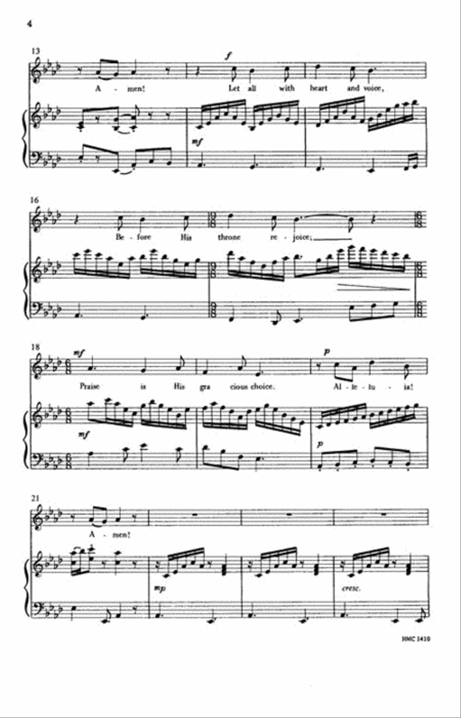 Come, Christians, Join to Sing! 3-Part scores gallery preview page 3