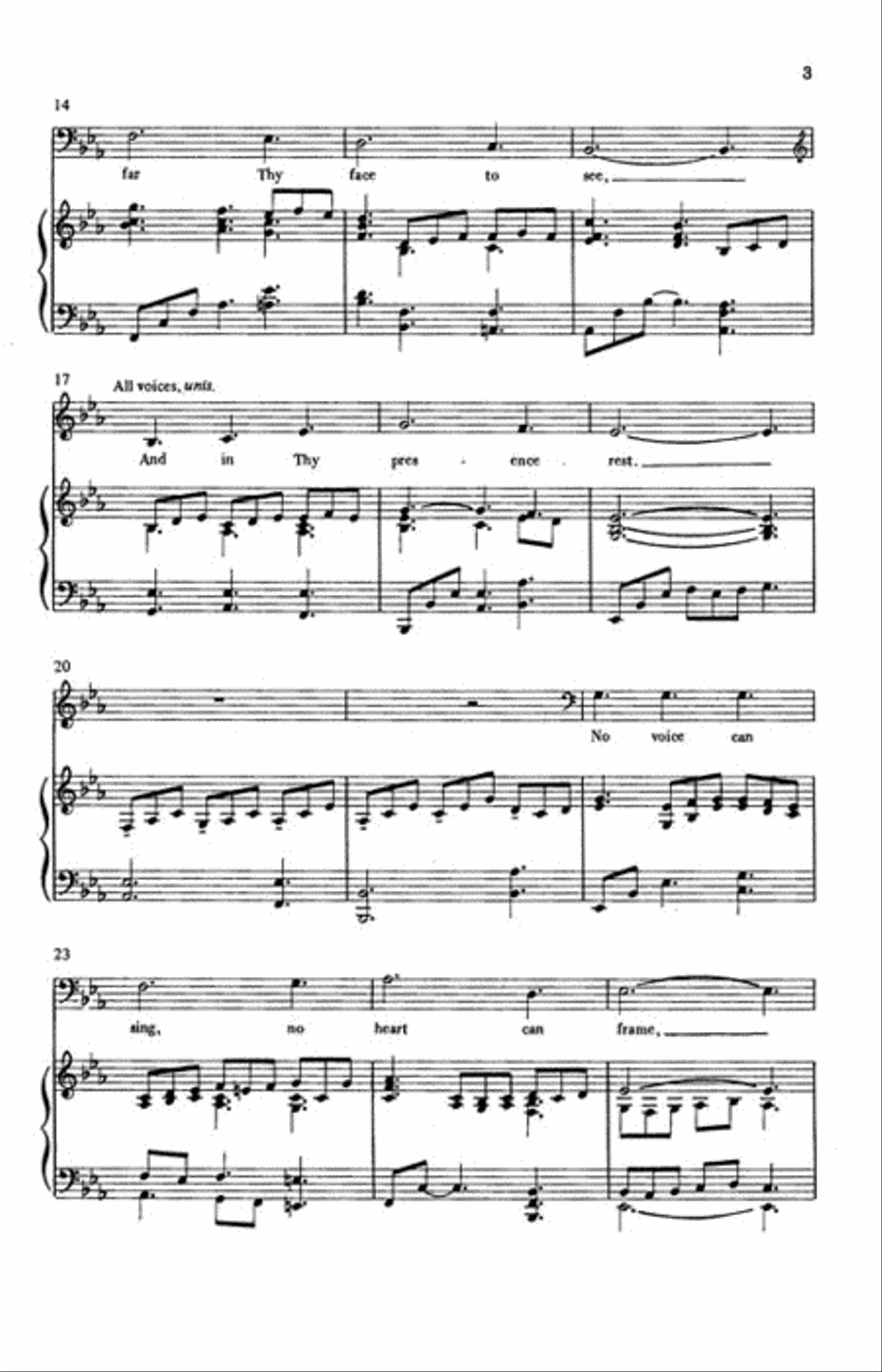 Jesus, the Very Thought of Thee 4-Part scores gallery preview page 3