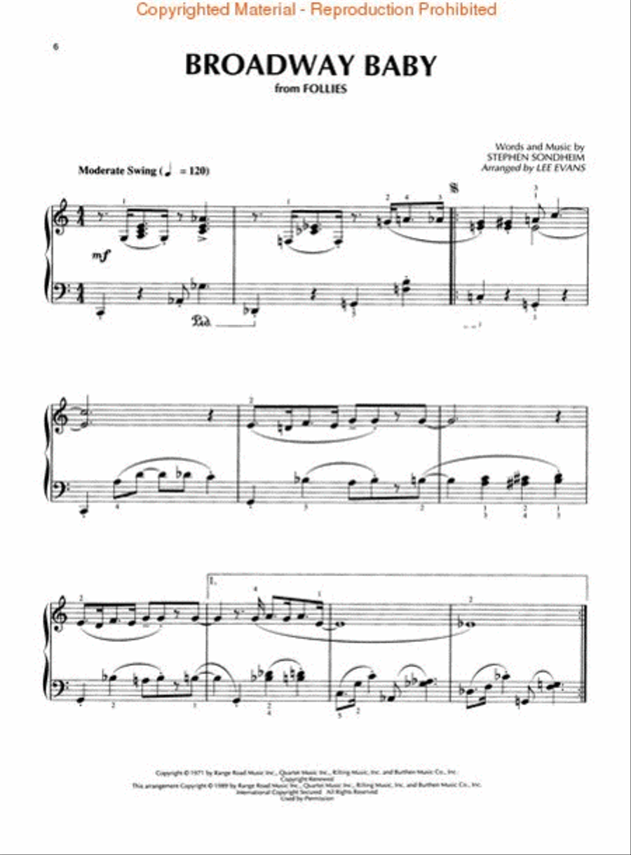 Lee Evans Arranges Broadway Hits Piano Solo scores gallery preview page 3